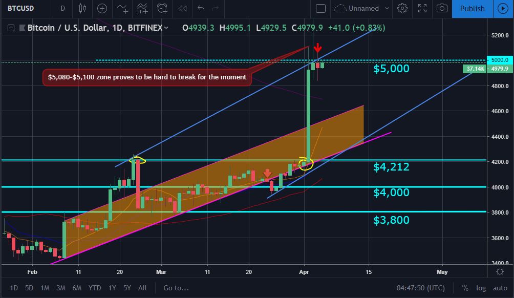 BTC Price Movement Chart