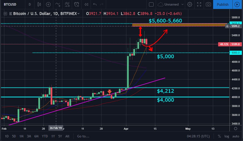 BTC Price Movement Chart