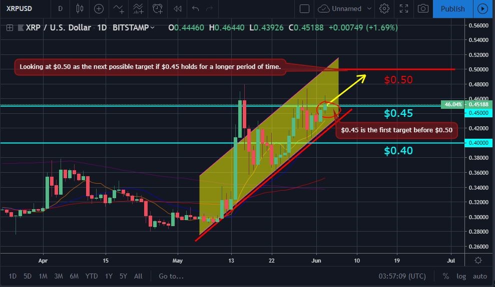 XRP Price Movement Chart