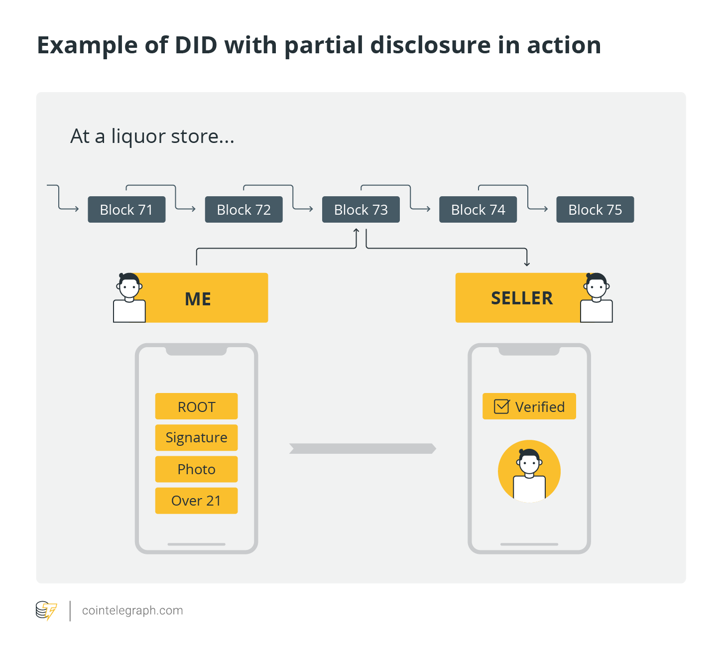 Example of DID with partial disclosure in action