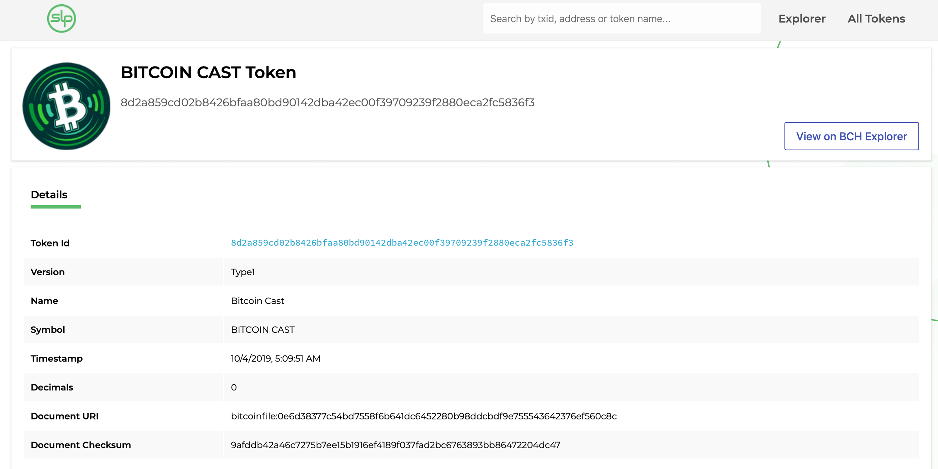 Bitcoin Cast Program Gives Guests a Unique SLP Token