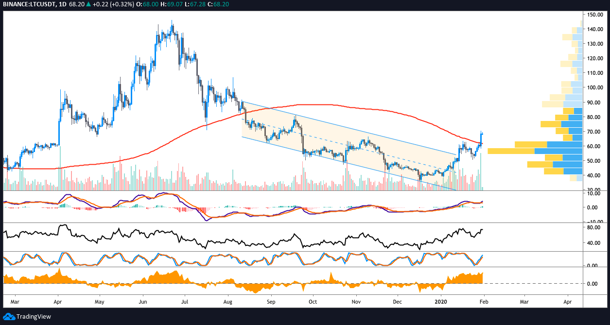 LTC USDT daily chart