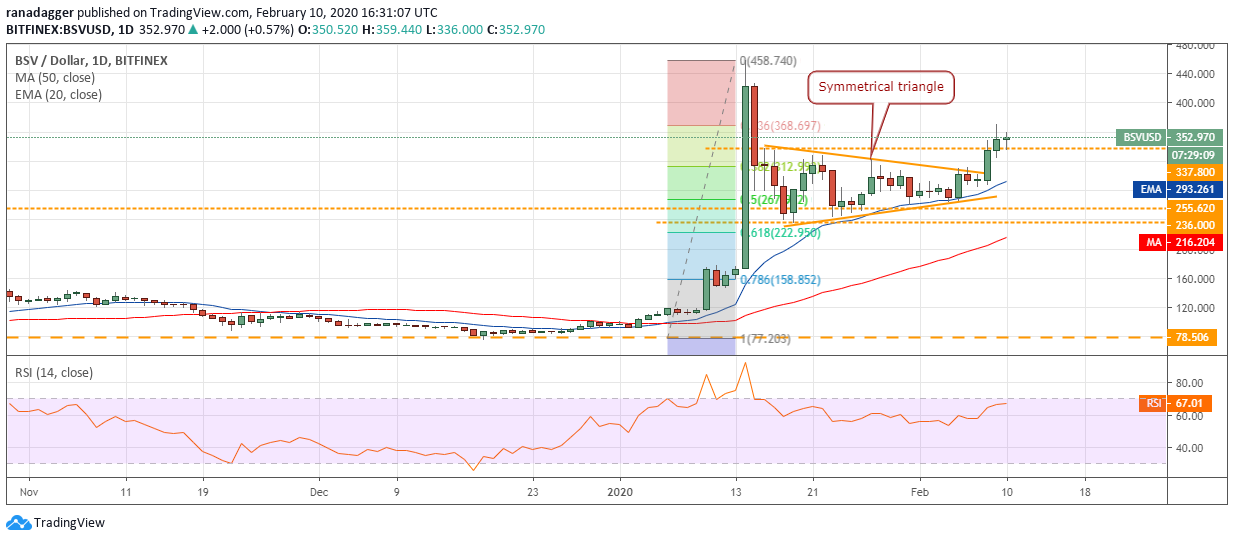 BSV USD daily chart