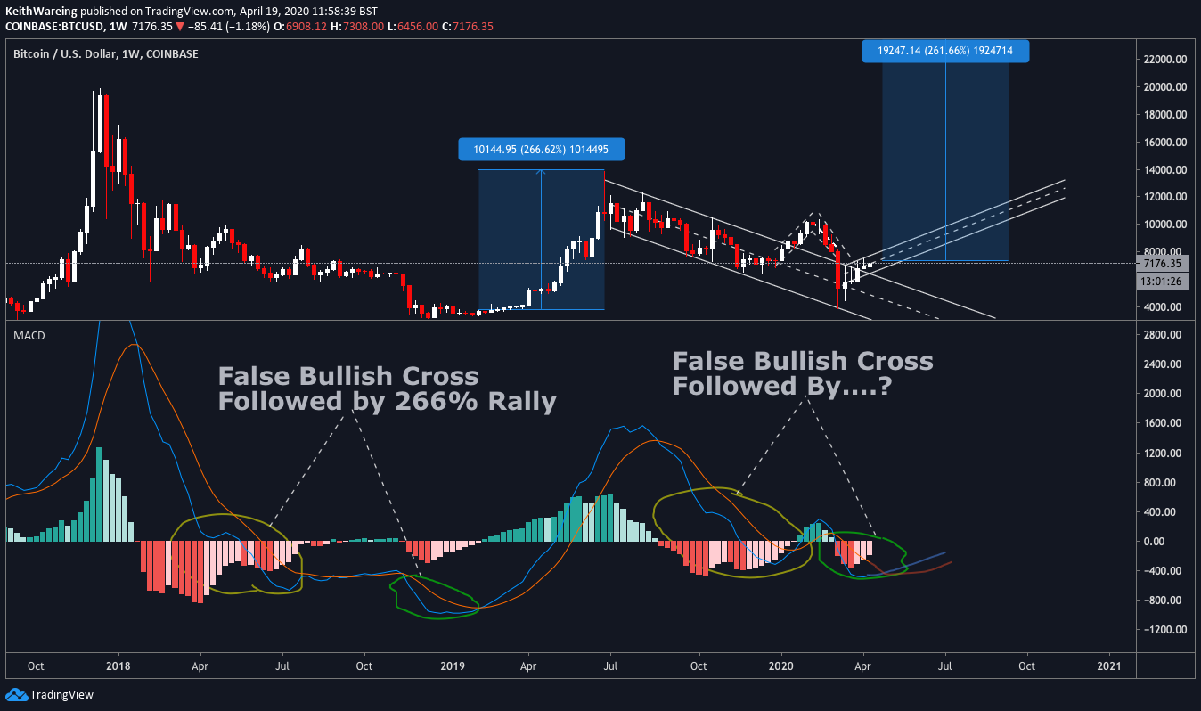 BTC USD weekly MACD chart Source: TradingView