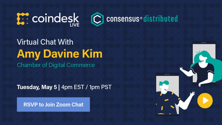 CoinDesk Live: Lockdown Edition continues its popular twice-weekly virtual chats via Zoom and Twitter, giving you a preview of what’s to come at Consensus: Distributed, our first fully virtual – and fully free – big-tent conference May 11-15. 

Register to join our sixth session Tuesday, May 5, with speaker Amy Davine Kim from the Chamber of Digital Commerce to discuss upcoming guidelines from the Financial Action Task Force, most notably the Travel Rule, hosted by Consensus organizer Aaron Stanley. Zoom participants can ask questions directly to our guests.