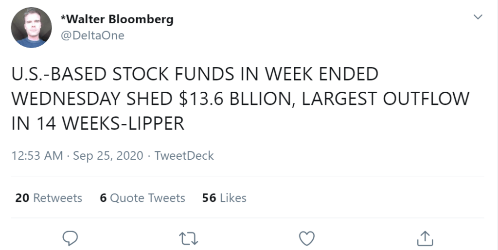 A tweet by Walter Bloomberg