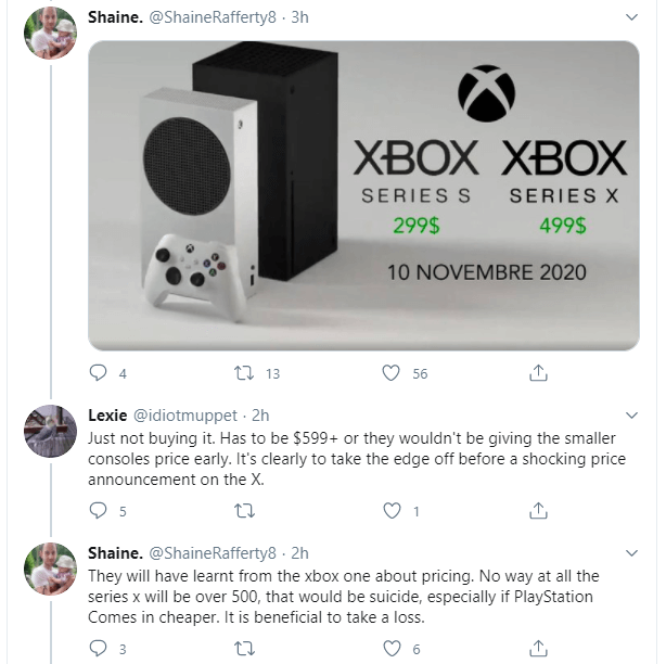 Xbox Series X - Price 'leak'