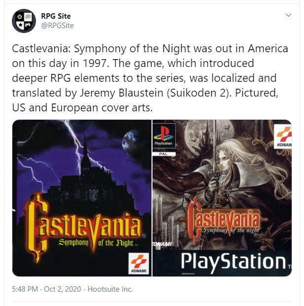 Konami - Castlevania: Symphony of the Night