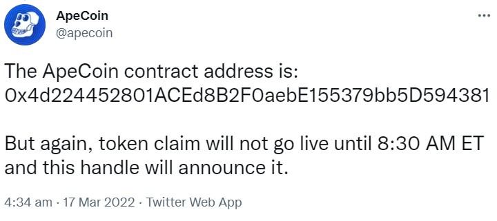 ape contract address