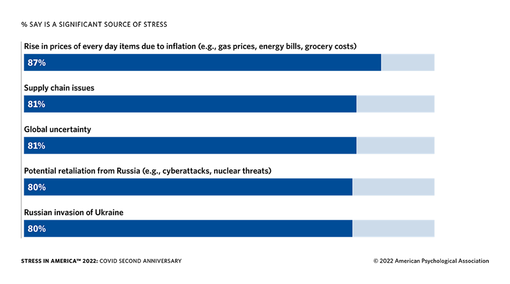 Survey Shows 87% of Americans Are Stressed About Inflation and Rising Costs of Everyday Goods