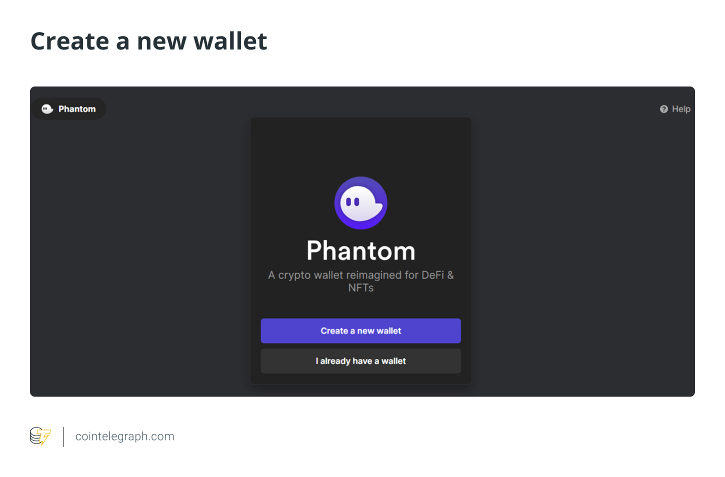 Create a new wallet