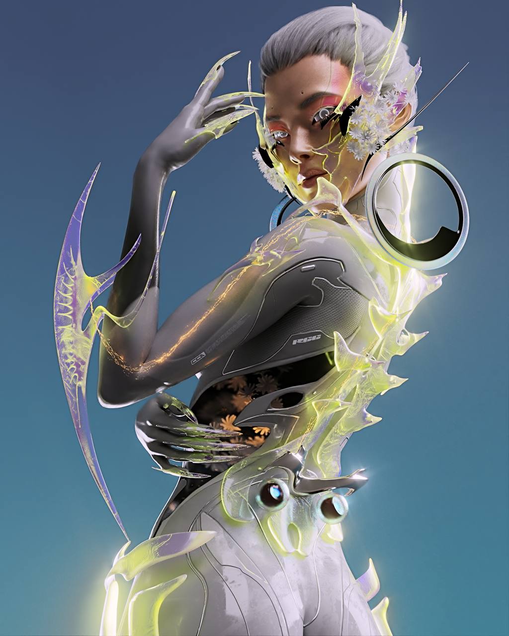 Flora, one of Nikita's earlier NFT art pieces. View more of his work here.