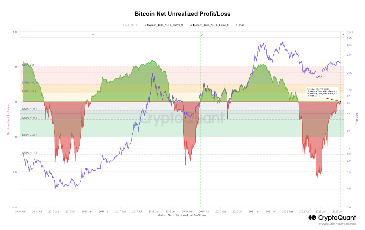 Bitcoin MTH NUPL