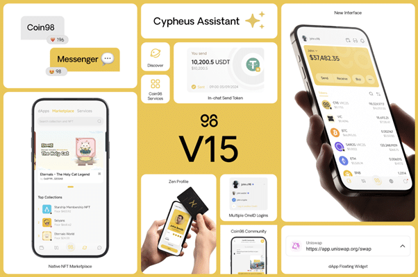 Coin98 Super Wallet V15: AI and on-chain chat for smart web3 interaction - 2