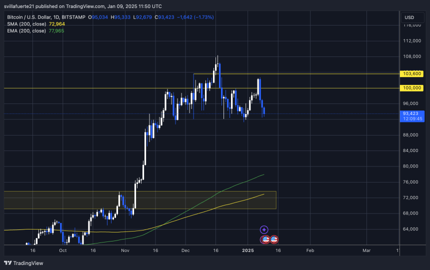 BTC testing demand above $92K 