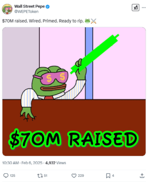 a-bull-run-for-these-top-meme-coins Wall Street Pepe just raised $70M