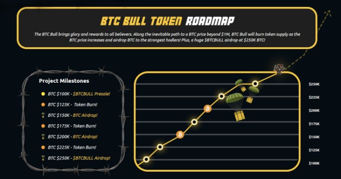 BTC Bull Token Roadmap.