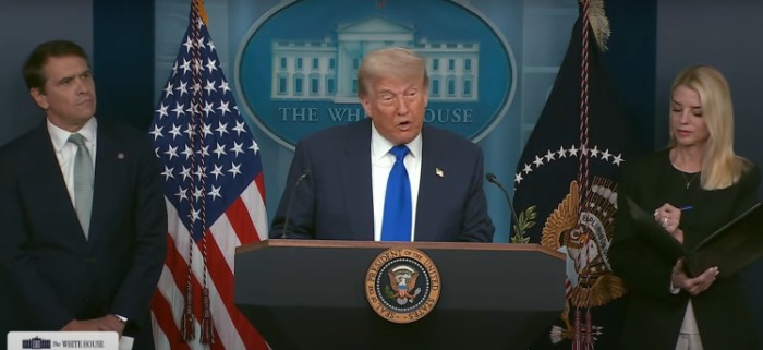 Trump's latest White House speech