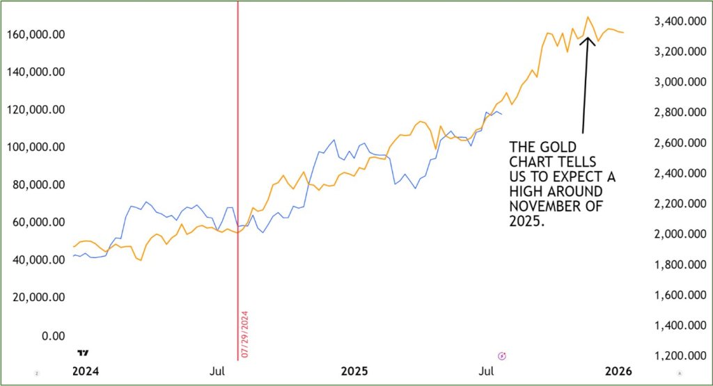 Bitcoin vs gold in 2025