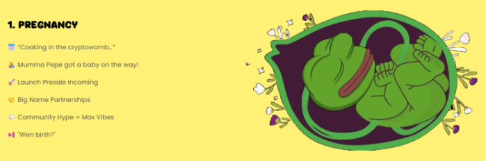 Little pepe pregnancy stage