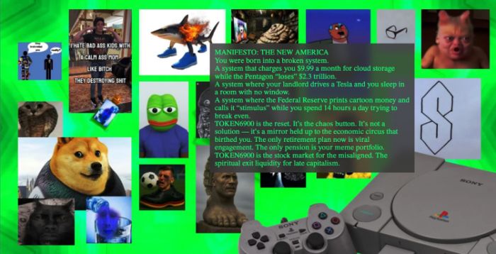 Token6900 ($T6900) manifesto for a new America.