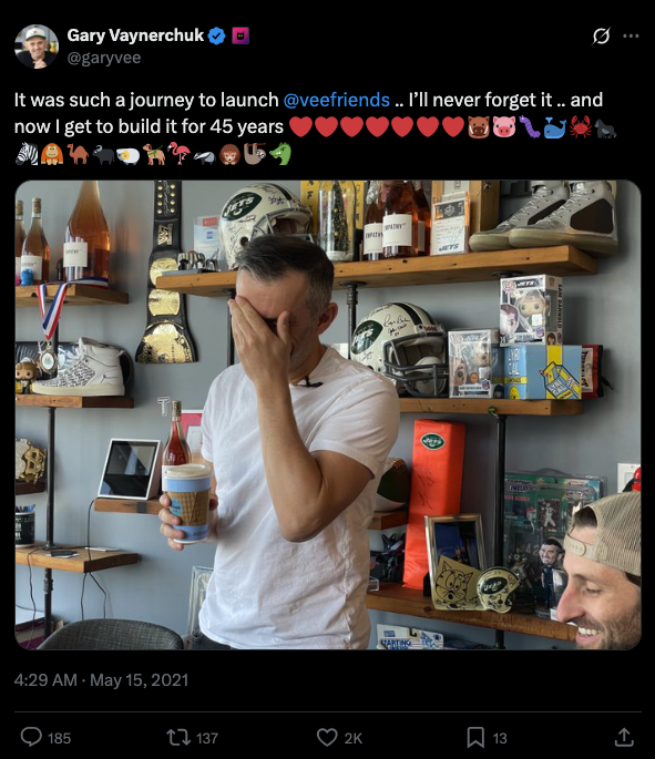 The emotions of the VeeFriends Series 1 mint - Gary and Andy