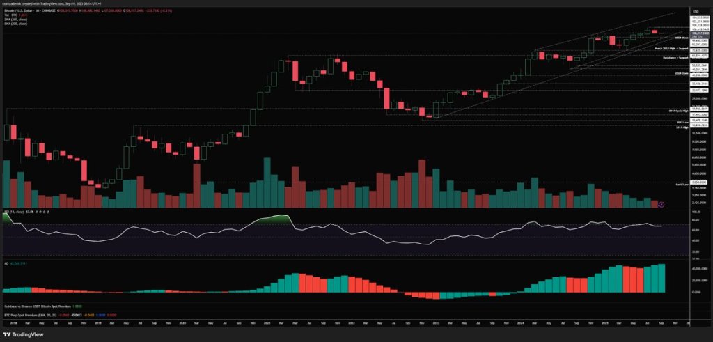Bitcoin monthly chart analysis