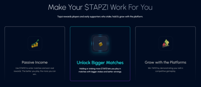 Make Tapzi work for you and unlock bigger matches.