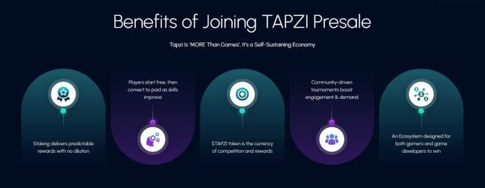 Benefits of Tapzi presale