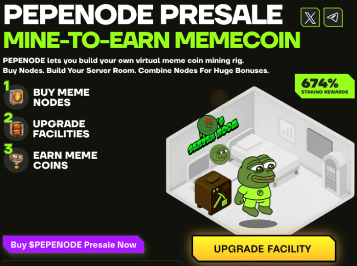 PEPENODE explanation of the mining process.