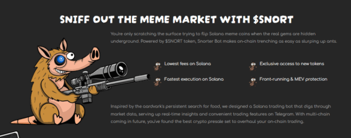 Sniff out the meme coin market with $SNORT.