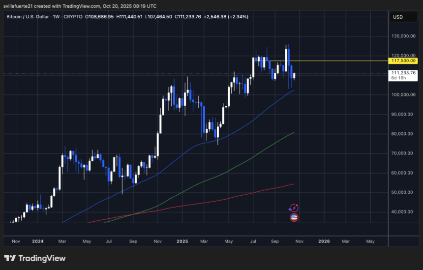 BTC consolidates around key level | Source: BTCUSDT chart on TradingView