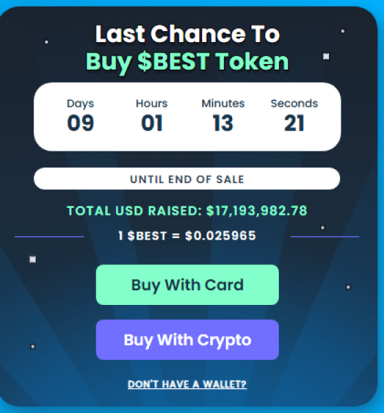 $BESTโs presale numbers.