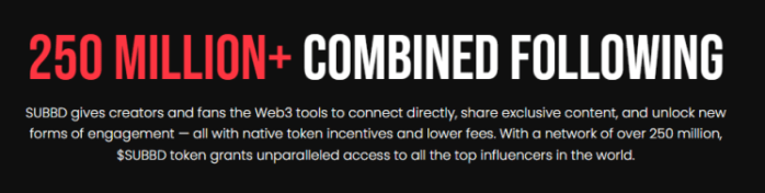 250+ million combined following.