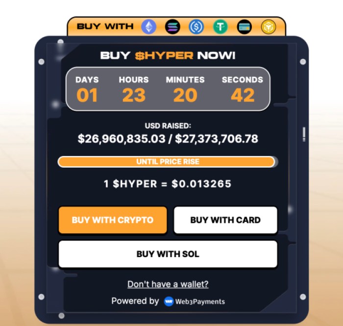 Bitcoin Hyper Price November 2025