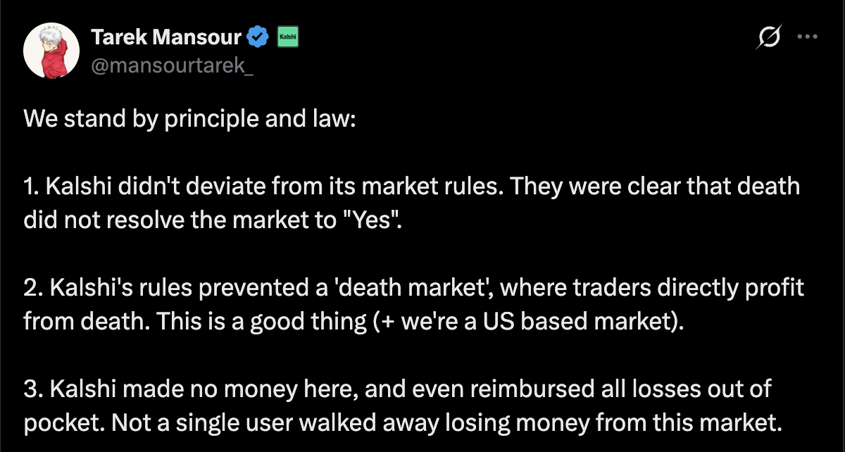 Court, Kalshi, Prediction Markets