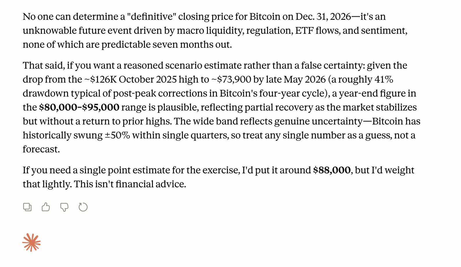 Grok Targets $145K as 13 AI Models Predict Bitcoin's Price Path to Close 2026 Answer from Anthropic's model Claude Opus 4.8.