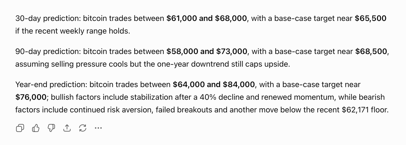 14 AI Models Including Claude, ChatGPT and Grok Predict Bitcoin’s Price Outlook ChatGPT 5.5 screenshot.